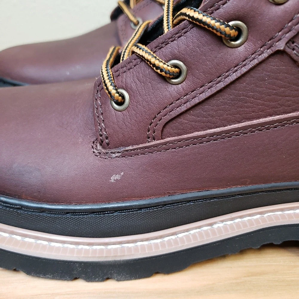 Chinook Mens Size 13 Workhorse II Leather Work Boots Brown Electrical Hazard NEW